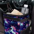 thumbnail image 6 of Starry Unicorn Foldable Mini Trash Can for Car with Lid, Leak-proof Hanging Storage Bag - Car Garbage Can, 6 of 6