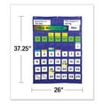 thumbnail image 4 of Complete Calendar and Weather Pocket Chart, 51 Pockets, 26 x 37.25, Blue | Bundle of 2 Each, 4 of 5