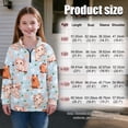 thumbnail image 7 of Uorisanigo Girls Half Zip Collar Sweatshirts Fall Fashion Axolotl Capybara Long Sleeve Pullover Crop Tops Oversized Teen Girls Pullover Jackets for Vacation Shopping Exercise Wear, 7 of 7