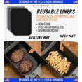 thumbnail image 4 of Accessories for Ninja Dual 2 Basket Air Fryer 10 QT DZ401 & 8 QT DZ201, Racks for Foodi Dual Zone, Reusable Liner Sheets for Double Airfryer, 9pcs Kitchen Accessory Set with Recipe Book by INFRAOVENS, 4 of 6
