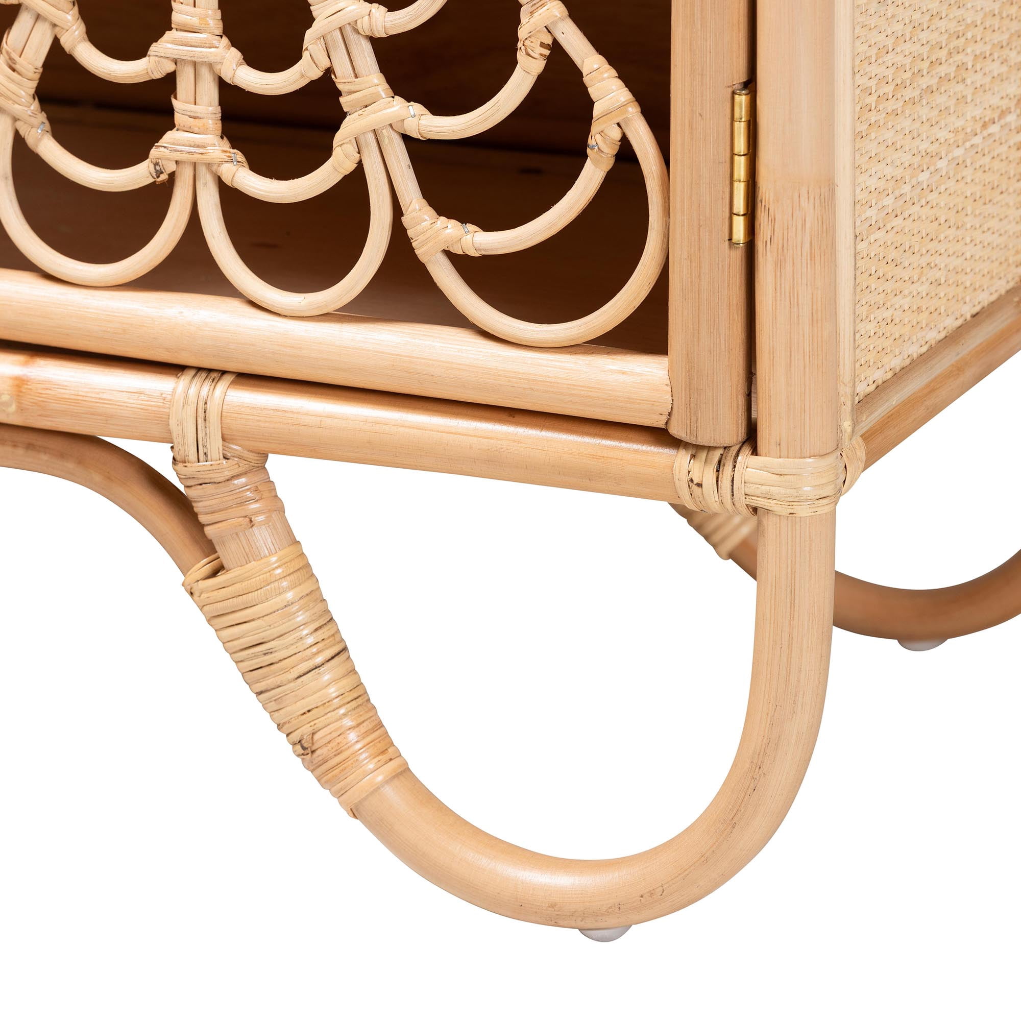 bali & pari Acelin Boho Storage Cabinet, Natural
