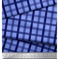 thumbnail image 2 of Soimoi Rayon Crepe Fabric Check Check Print Fabric by the Yard 46 Inch Wide, 2 of 3