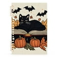 thumbnail image 7 of FORMRS 1-Subject Spiral Notebook 8" x 5" College Ruled 60 Refillable Sheet A5 Hard Cover, 2 Pack, Cute Halloween Cat, 7 of 7