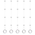 thumbnail image 1 of 10 Pcs Cadenas de Guirnalda de Cristal Acrílico, Cadenas de Cuentas de Cristal Claro Colgante (2.5m/8.2ft), 1 of 7