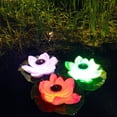 thumbnail image 4 of WNEXOPE Artificial Outdoor Plants Floating Candles Lanterns Solar Powered Decoration Light LED Night Light,Water Proof Floating Pool Light Pool Decoration Light, 4 of 9