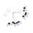 thumbnail image 1 of Luces de calavera impermeables multiusos para Halloween, ideales para el árbol de Navidad o el dormitorio. 2m 10 Luz, 1 of 9