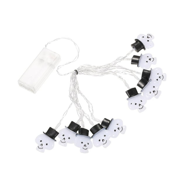 Luces de calavera impermeables multiusos para Halloween, ideales para el árbol de Navidad o el dormitorio. 2m 10 Luz