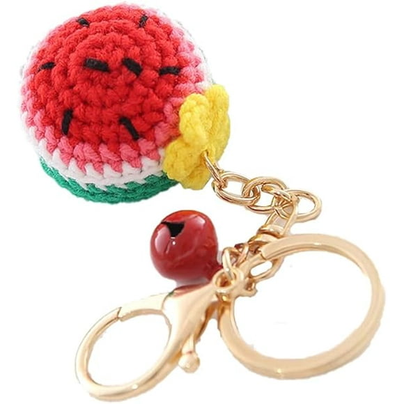Crochet fruit keychain, keychain pendant car keychain car keychain pendant cute keychain car keychain holder