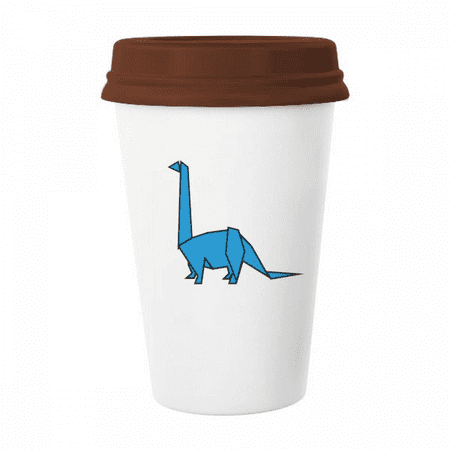 

Origa Dinosaur Herbivore Mug Coffee Drinking Glass Pottery Cerac Cup Lid