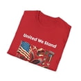 thumbnail image 4 of United We Stand Patriotic Graphic Design USA Unisex Softstyle T-Shirt, 4 of 7
