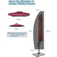 thumbnail image 3 of Housse de Parasol Extérieur, Sangle Réglable Robuste avec Boucle pour Usage Domestique Grand, Revêtement Intérieur Imperméable en Polyester 600D, 3 of 5