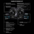 thumbnail image 3 of R1 Concepts Front Rear Brakes and Rotors Kit |Front Rear Brake Pads| Brake Rotors and Pads| Ceramic Brake Pads and Rotors WHWN2-80033, 3 of 5