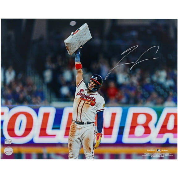 Ronald Acua Jr. Atlanta Braves Autographed 16" x 20" Holding Base Photograph - Fanatics Authentic Certified