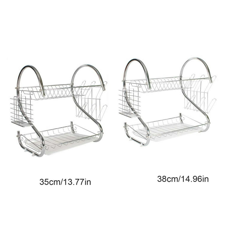 Extra Large Drying Rack with Cup Holder Dish Drainer Cutlery Tray Kitc –  Mdrno Furnitures