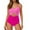 D40/Hot Pink, variant on Afdoent Women's One Piece Swimsuits Womens Swimsuits High Waisted Bathing Suit Wrap Tie Back 1 Piece Swimsuit Women's Clothing