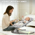 thumbnail image 5 of Electric Baby Swing, Caveen Infant Swing Rocker with Remote Control, 5 Sway Speeds, Bluetooth Music, Grey, 5 of 8