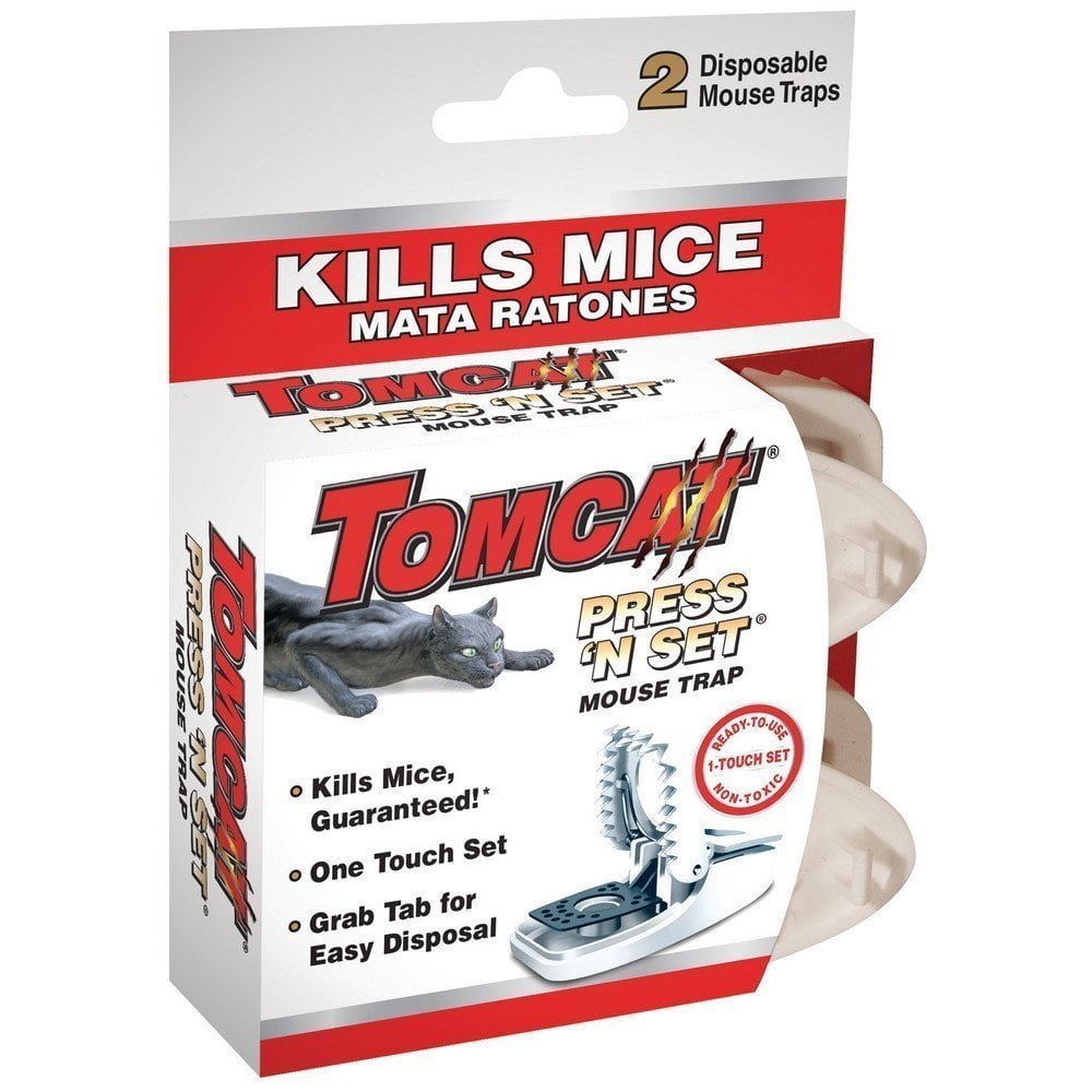 Tomcat Press 'N Set Mouse Trap, 2-Pack(2Pack 4 Traps total) - Walmart