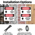 thumbnail image 3 of Men Working Above Bilingual OSHA Danger Aluminum Sign 18 Inch x 12 Inch - 10 Pack, 3 of 8
