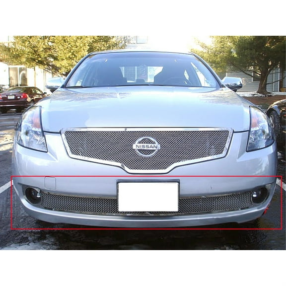 2007-2009 Nissan Altima Sedan Stainless Steel Polished Finish 1.8 Mm Wire Mesh Mesh Grille