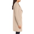 thumbnail image 2 of Kenneth Cole New York Women's 17LMW595 Double Face Wool Blend Jacket with Knit Sleeve - Chincilla - S, 2 of 4