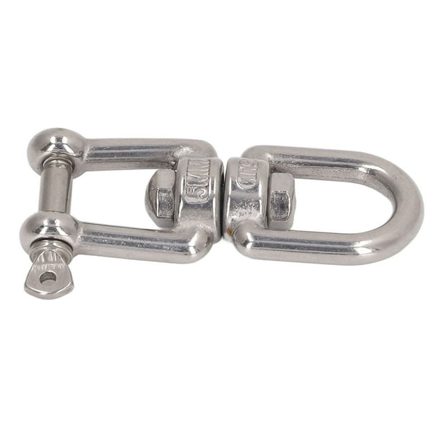 Double Jaw Shackle, Professional Heavy Duty 304 Stainless Steel Rolling Shackle Device For Swing Climbing Rope