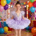 thumbnail image 2 of Girls Ballet Tutu Dance Dress for Stage Performances with Flowy Skirt and Bodice, Kids Ballerina with Skirted Leotard and Princess Style, Ideal for Swan Lake and Dance Recitals, 2 of 4