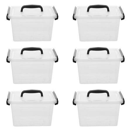 UPOUART 6Pcs Small Storage Bins With Lids For And Versatile Use