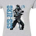 thumbnail image 3 of Mortal Kombat - Sub Zero Lin Kuei - Juniors Fitted Graphic T-Shirt, 3 of 5