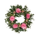 thumbnail image 4 of KLKCMS Spring Wreath for Front Door Decorative 21.65" for Wedding Living Room Shelf, 4 of 9