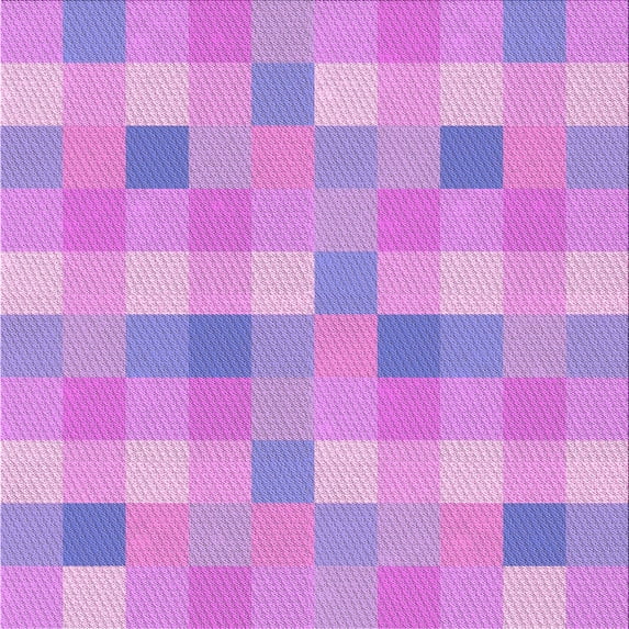 Ahgly Company Machine Washable Indoor Square Transitional Bright Lilac Purple Area Rugs, 5' Square