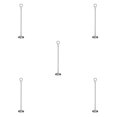thumbnail image 1 of Baohd Contemporary Table Number Holder Photo Stand for Trendy Hotel Settings Silvery 40cm 5Set, 1 of 6
