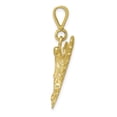 thumbnail image 3 of Diamond2Deal 10k Yellow Gold Eagle Charm Pendant for Women (L- 1.19 inch, W-1.62 inch), 3 of 6