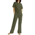 thumbnail image 3 of Pyhlmscde Linen Sets for Women 2 Piece, Womens Jumpsuit, Women 2 Piece Outfits Sets, 3 of 6