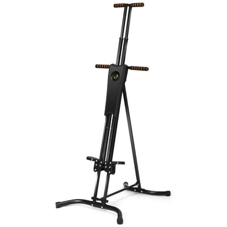 Gymax Adjustable Folding Vertical Climber Fitness Workout Machine Home Exercise