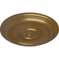thumbnail image 3 of Ekena Millwork 12"OD x 1"P Traditional Ceiling Medallion (Fits Canopies up to 2 3/4"), Hand-Painted Pale Gold, 3 of 6