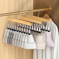 thumbnail image 3 of chimushi 1Pack Closet Organizer with 10 Non-Slip Clips, Space Saving Hanging Hanger for Hats Scarves Jeans Socks Skirts, Multi-Purpose Storage Rack for Home Storage, 3 of 10