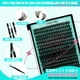 thumbnail image 2 of Kit de racimos de pestañas AMZGIRL LASH 320 piezas 60D DIY individual, 2 of 8