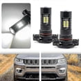 thumbnail image 1 of 2-pcs Xenon White 5202 PSX24W LED Headlight Bulbs for Jeep Compass 2017-2019 Daytime Running Lights with Canbus DRL Function, 1 of 5