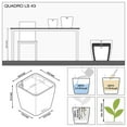 thumbnail image 7 of Lechuza USA 17" Black Quadro Planter with Water Reservoir, 7 of 7