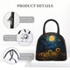 thumbnail image 4 of Easygdp Oil Starry Sky Sunflower Bolsa de Almuerzo Insulada Grande, Forro de Aluminio, Diseño Espacioso, a Prueba de Fugas, Ideal para Trabajo, Picnics, Viajes y Actividades al Aire Libre, 4 of 6