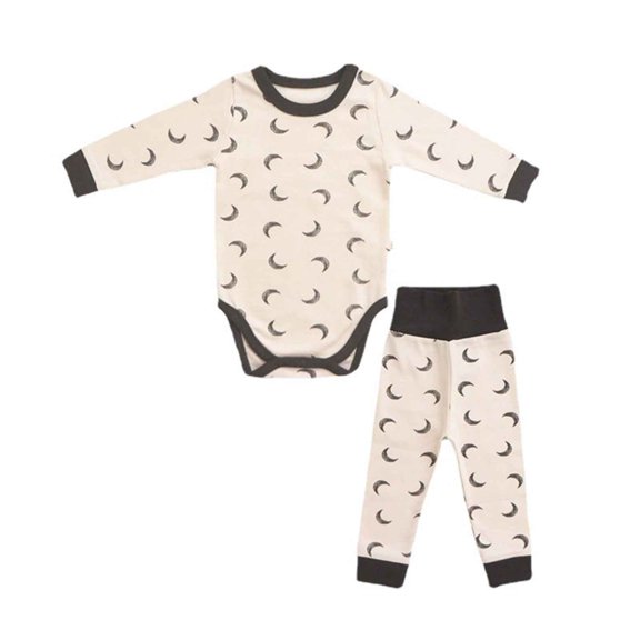 Akafmk Newborn Boys Infant Girls Bodysuits,Fall Winter Cottons Bodysuits Pajamas,Long Sleeve Bodysuits Graphic Print Onesie Outfits Round Neck Romper Jumpsuit Toddler Boys Clothing 12-18 Months