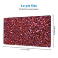 thumbnail image 2 of Salouo Red Glitter Print Large Mouse Pad,Extended Mat Desk Pad, 3mm Thick Mice Pad Desk Mat Big Desk Pad for Work, Game, Office, Home -16 x 29.5in, 2 of 8