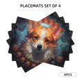 Cartoon Pattern Placemats Set of 4, Heat Resistant Place Mats