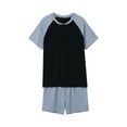 thumbnail image 3 of Hirigin Men Pajamas Sets Short Sleeve Tops and Shorts Sleepwear Loungewear, 3 of 6