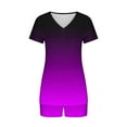 thumbnail image 5 of yievot Womens Pajama Sets Soft Short Sleeve Top With Shorts Loungewear Sleepwear Pajamas Two-piece Pjs Shorts Set, 5 of 6