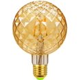 thumbnail image 1 of LED Filament Bulb Retro Bulb 4W 220/240V E27 Decorative Filament Bulb G95 Crystal Antique Gold Tint, 1 of 5