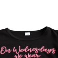 thumbnail image 2 of Girls Letter Printed Tassel Short-Sleeve T-shirt and Ripped Denim Shorts Set, 2 of 6