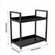 thumbnail image 3 of Estantería de metal blanco para organizadores cosméticos - Almacenamiento de maquillaje de escritorio de 3 niveles para la encimera del baño, la habitación de la residencia y el tocador, 3 of 8