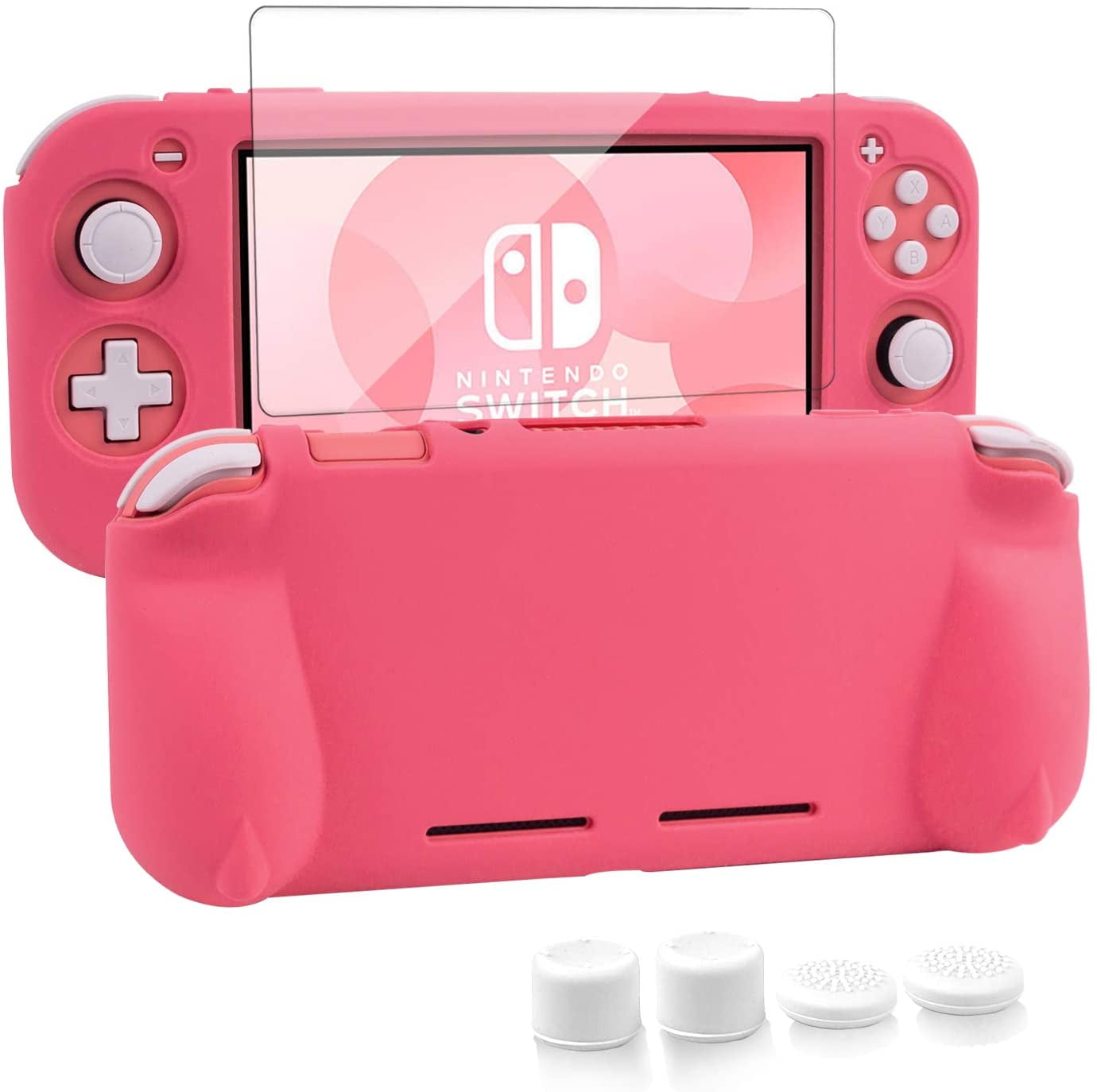 nintendo switch lite carrying case coral