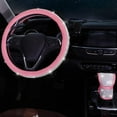 thumbnail image 2 of 15 Inch Bling Diamond Steering Wheel Cover Set with Seat Belt Pad, Shift Cover and Push Start Button Bling Ring, Ultimate Car Steering Wheel Cover for Women, Stylish Car Accessories, Blue, 2 of 10